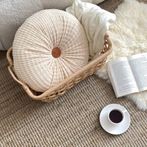 Gối tròn xếp ly