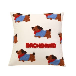 Gối họa tiết chú chó dachshund