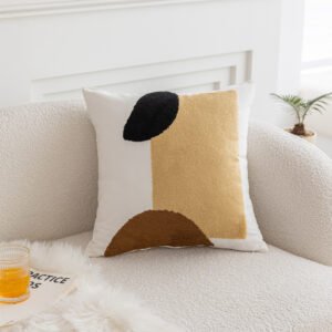 Gối họa tiết hình khối nghệ thuật