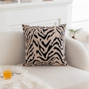 Gối decor vuông họa tiết zebra
