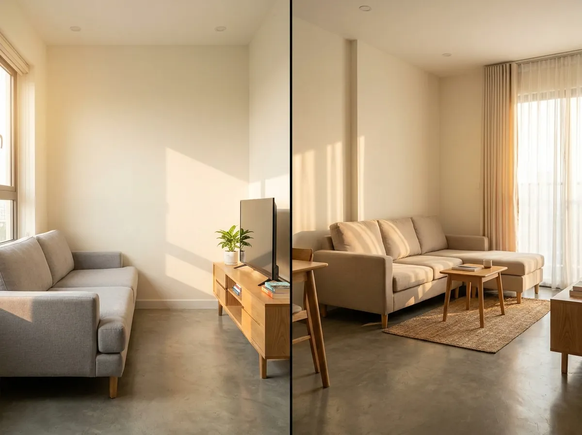 So sánh sofa văng và sofa góc L trong chung cư nhỏ