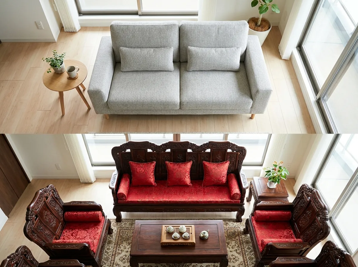 Bảng so sánh sofa bọc và bàn ghế gỗ theo 6 tiêu chí