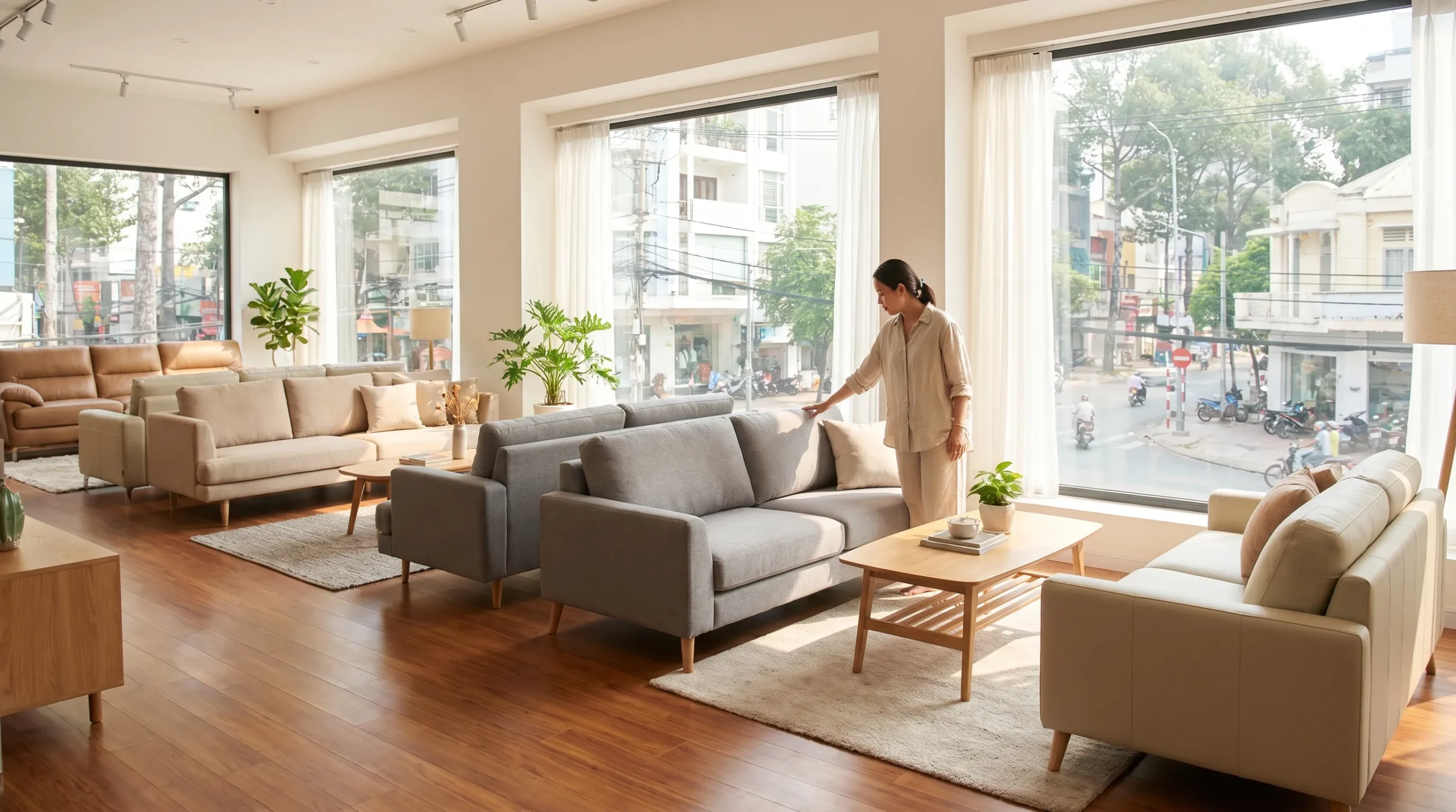 Showroom sofa hiện đại tại TPHCM với nhiều mẫu sofa cho khách chọn lựa